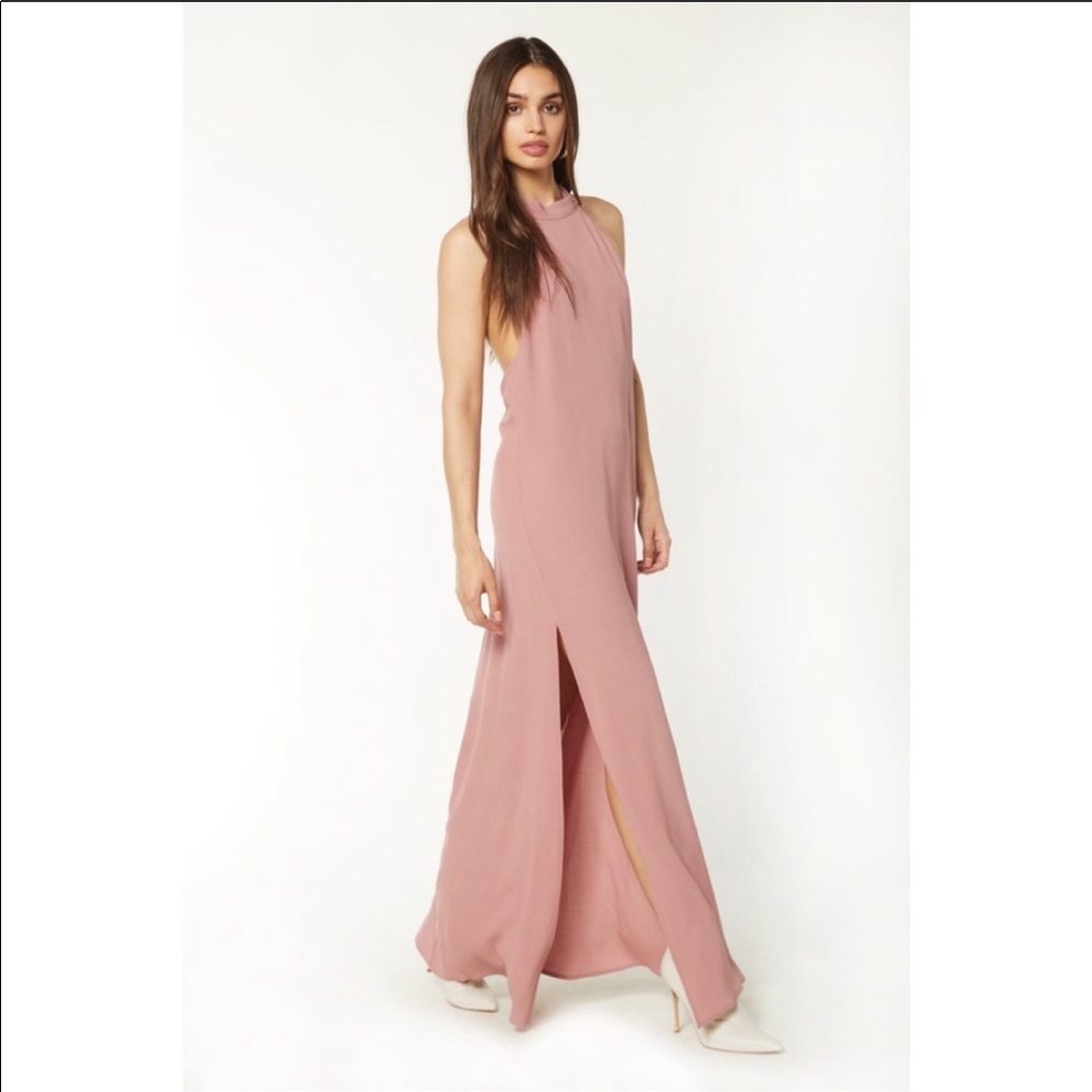 Flynn Skye Tyra Maxi Dress - dusty rose color.